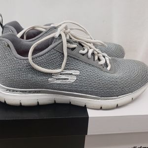Silver sparkly Skechers